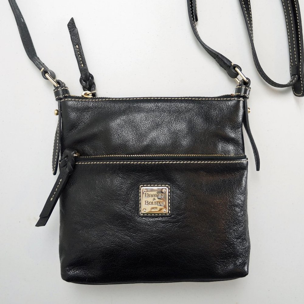 Dooney and Bourke Crossbody Bag, Black Purse, Shoulder Strap